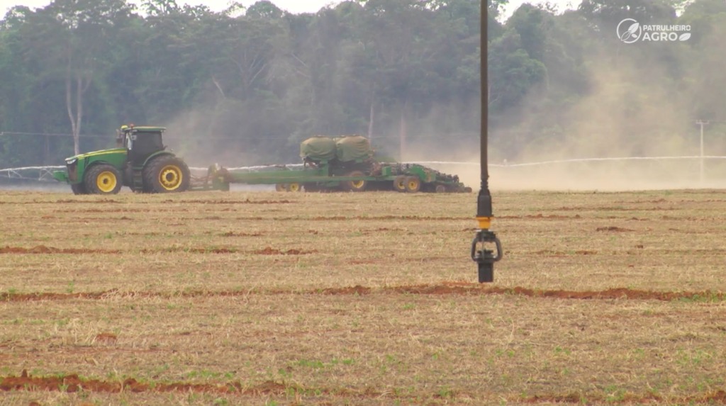 plantio de soja irrigacação foto pedro silvestre canal rural mato grosso